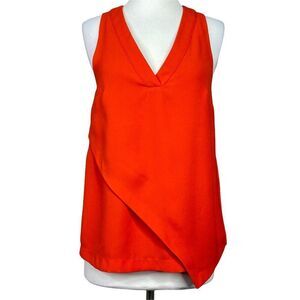 River Island Red Sleeveless Blouse Size 6